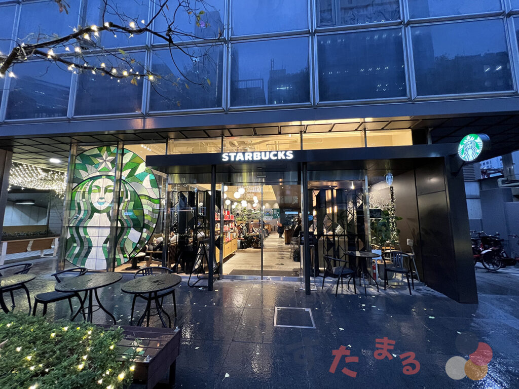スターバックスコーヒー 新田町ビル店の入口の写真