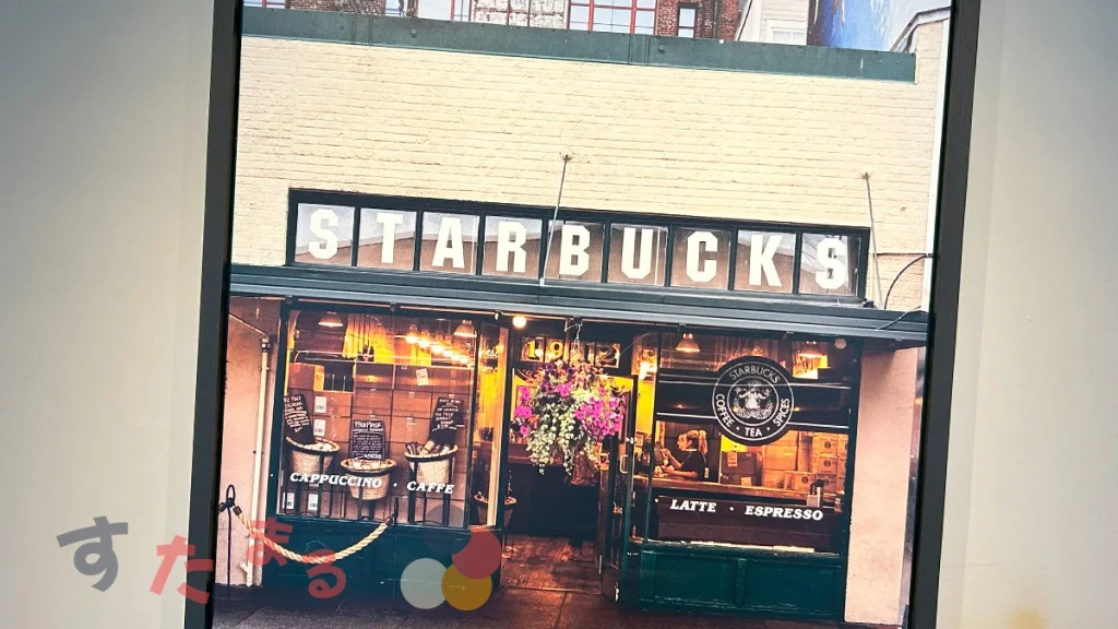 starbucks coffee 大和高田市役所通り店の紹介記事の店内アートボードセクション画像