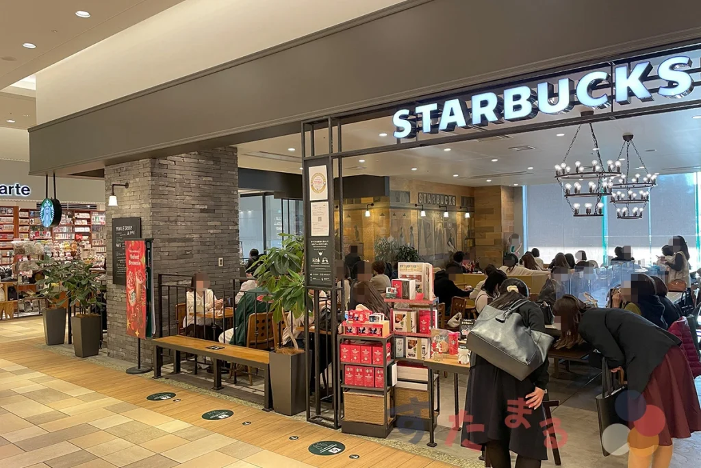 スターバックスコーヒーLUCUA 1100 2階 グランマルシェ店のイノゲート大阪工事前の外観写真