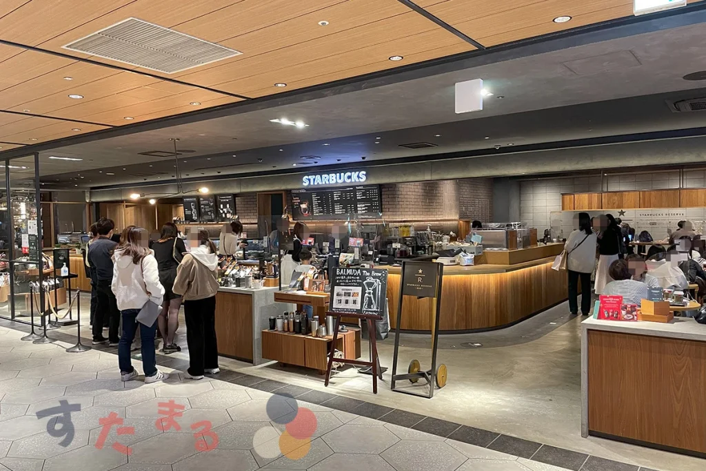 LUCUA osaka 地下2階店のすこし離れて見た店舗全容のようす画像